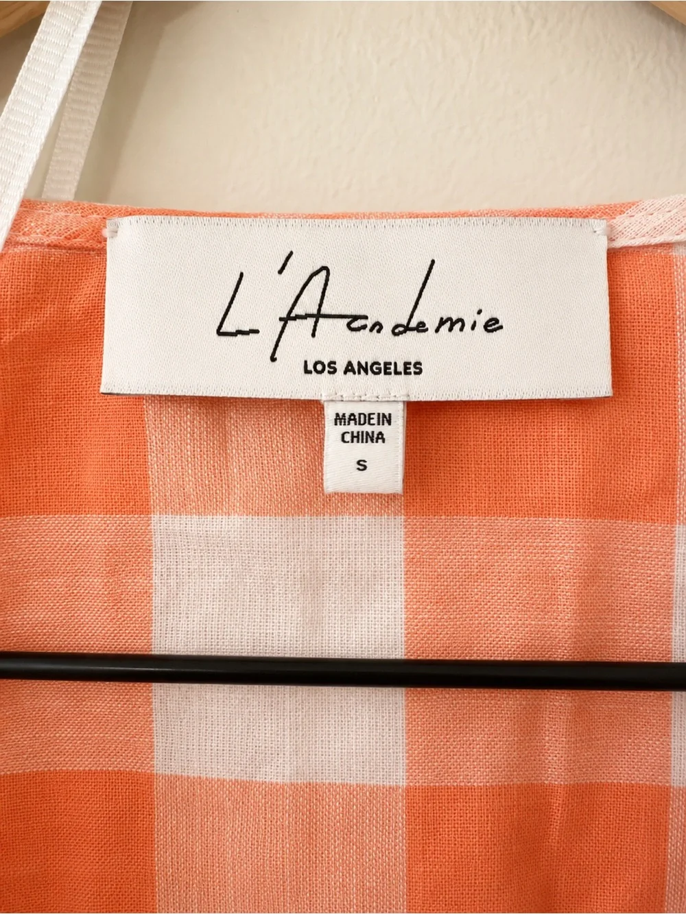L’Académie Sherbert Gingham Lani Wrap Top & Circle Skirt Set Size Small